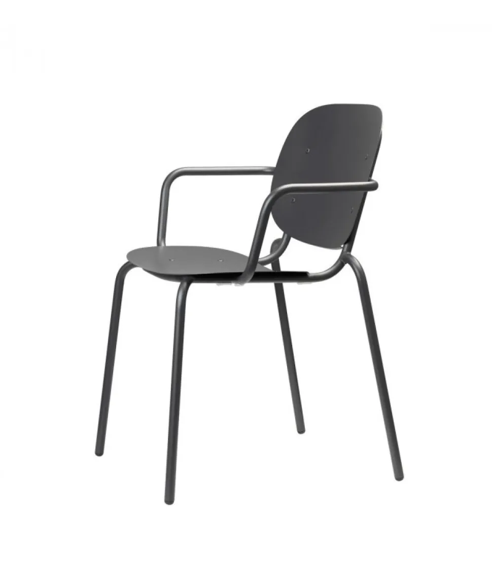 Poltrona Da Giardino Si-Si Di Scab, Realizzata Interamente In Italia In Acciaio Zincato E Verniciato.