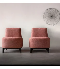 Poltrona Dory Imbottita Senza Braccioli Con Seduta Dallo Spessore Generoso