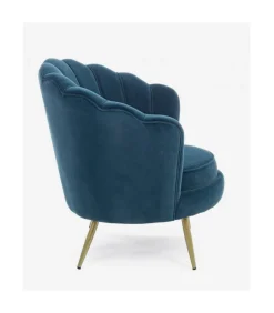 Poltrona Giliola Blu Pavone