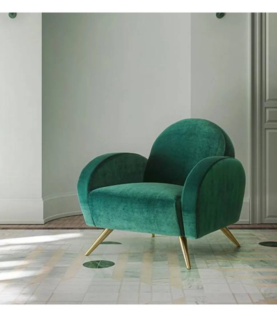 Poltrona Imbottita Sfoderabile Con Moltissimi Tessuti