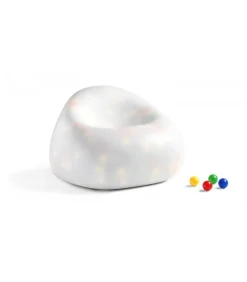 Poltrona Per L'Outdoor Gumball Di Plust, Realizzata In Polietilene. Certificata Da Catas.