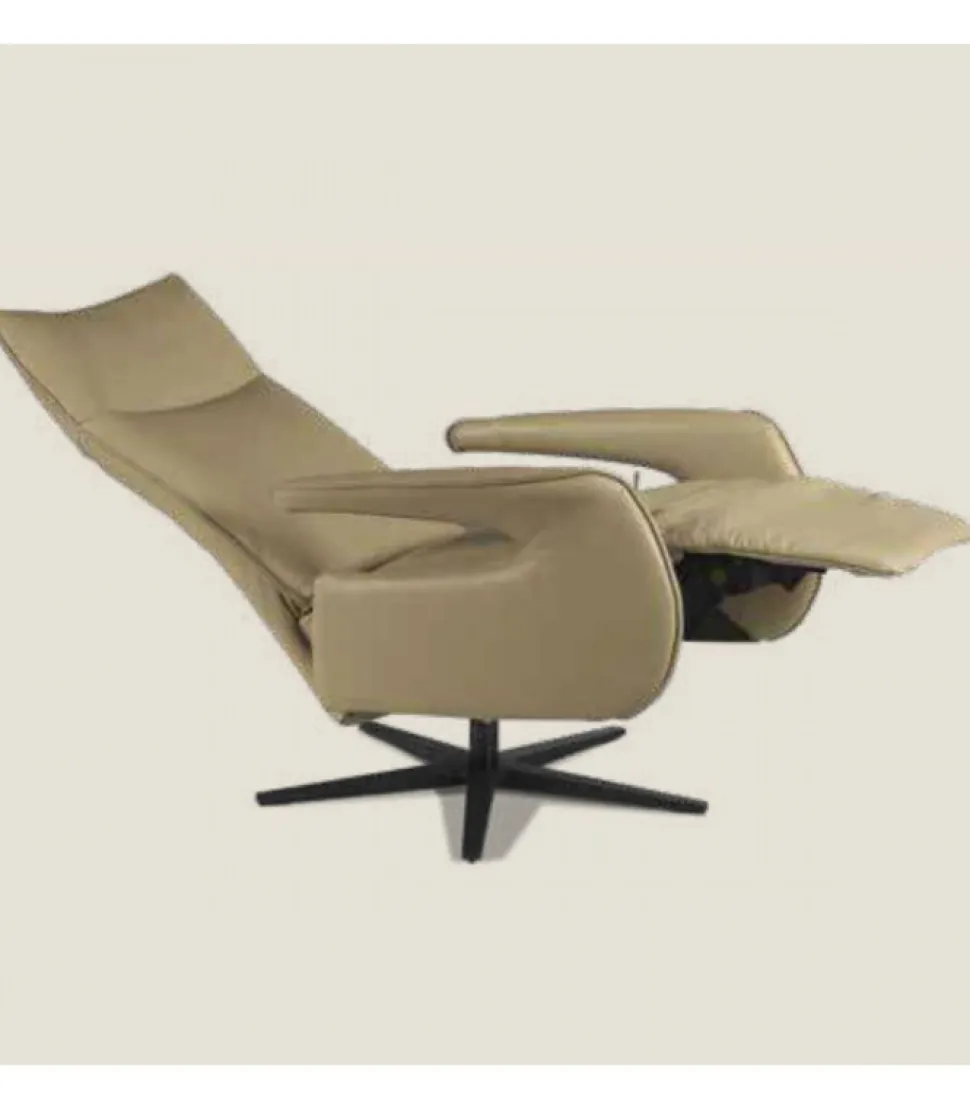 Poltrona Relax Aida Di Il Benessere: Imbottita In Poliuretano E Rivestita In Pelle O In Tessuto.