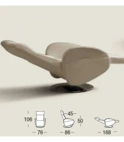 Poltrona Relax Girevole Champion Di Il Benessere - Comfort E Stile Made In Italy.