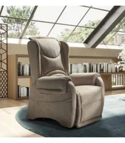 Poltrona Relax King, Con Imbottitura In Poliuretano Espanso, Accessoriabile Di Kit Vibro.