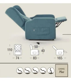 Poltrona Relax Small, Classificata Dispositivo Medico, Imbottita In Poliuretano Memory Foam.