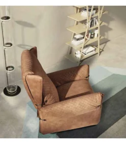 Poltrona Relax Tiffany Di Il Benessere, Imbottita In Poliuretano Memory Foam, Rivestita In Tessuto O Pelle.