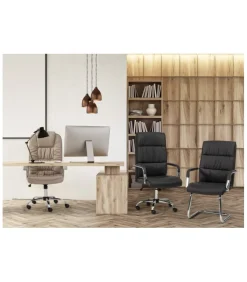 Poltrona Uff. C-Br Queensland Grigio Sc