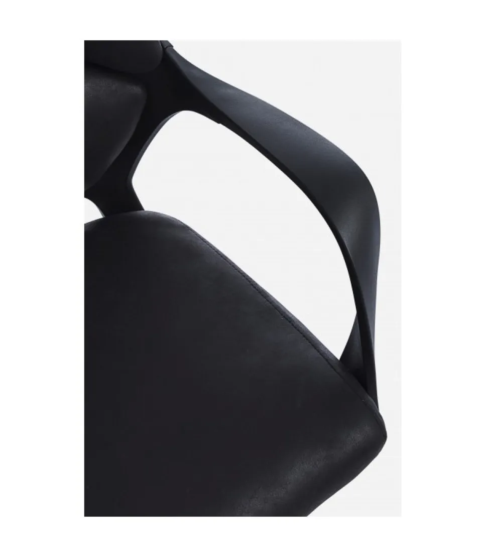 Poltrona Uff.Damon Sch.Basso Nero