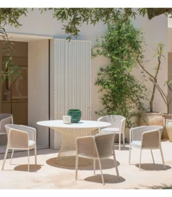 Poltroncina Carousel If, Con Seduta In Poliestere E Corda Sintetica.