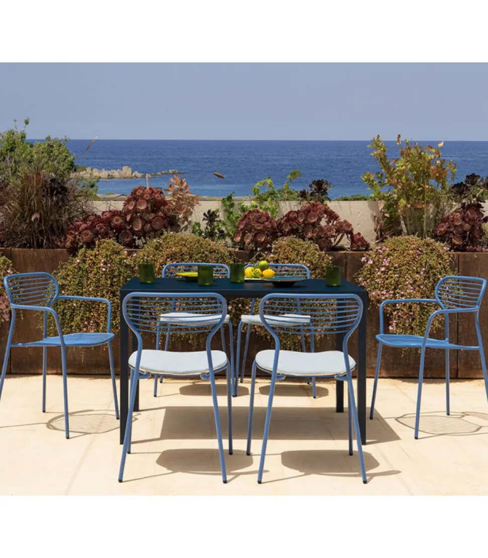 Poltroncina Da Giardino Apero Pl In Acciaio Verniciato.