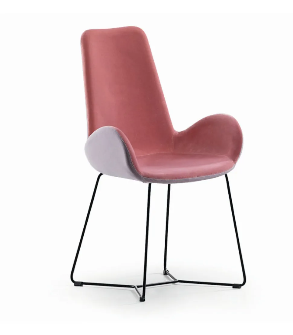 Poltroncina Imbottita Con Braccioli Personalizzabile Con Moltissimi Tessuti Pelli Ed Ecopelli