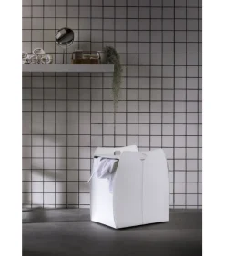 Portabiancheria Alessio In Cuoio Cucito A Mano