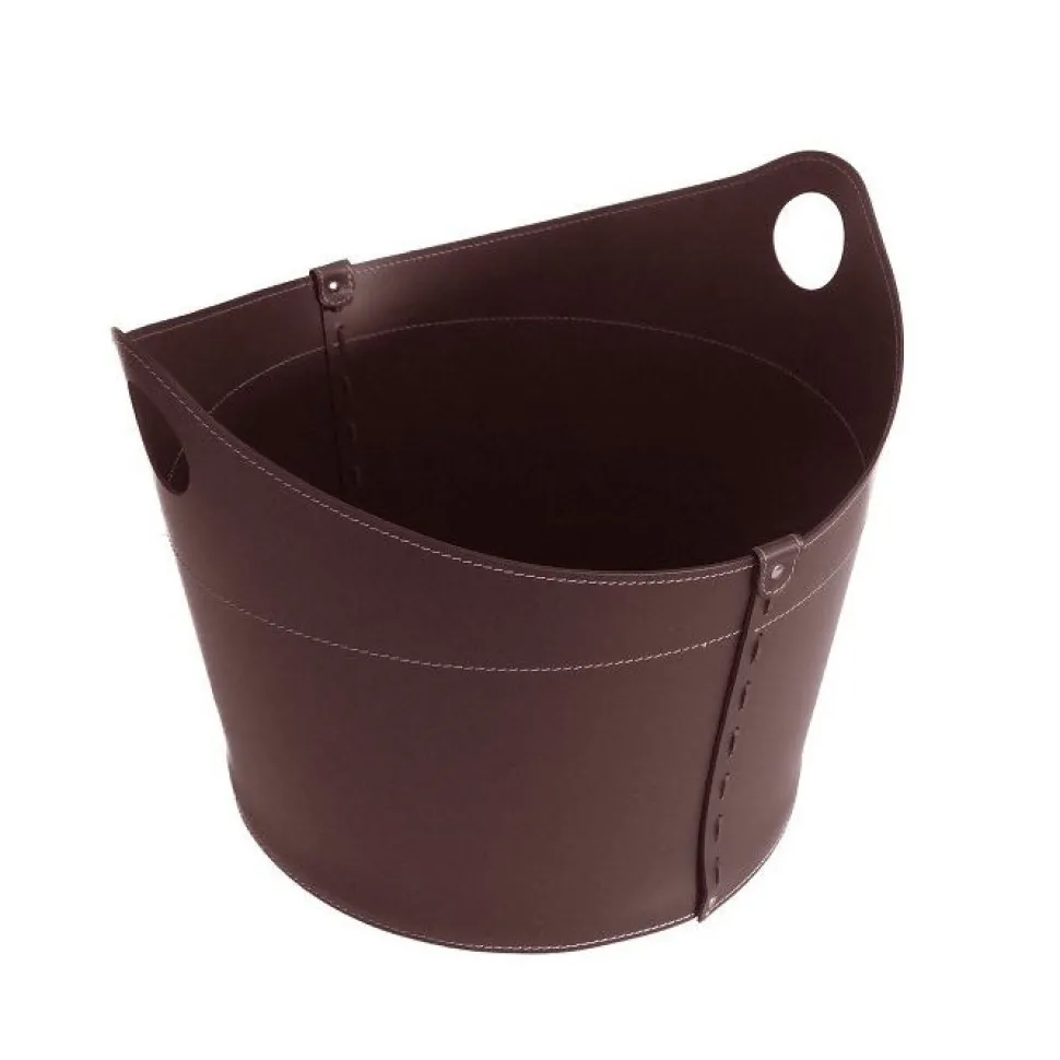 Portaoggetti Cadin In Cuoio Cucito A Mano