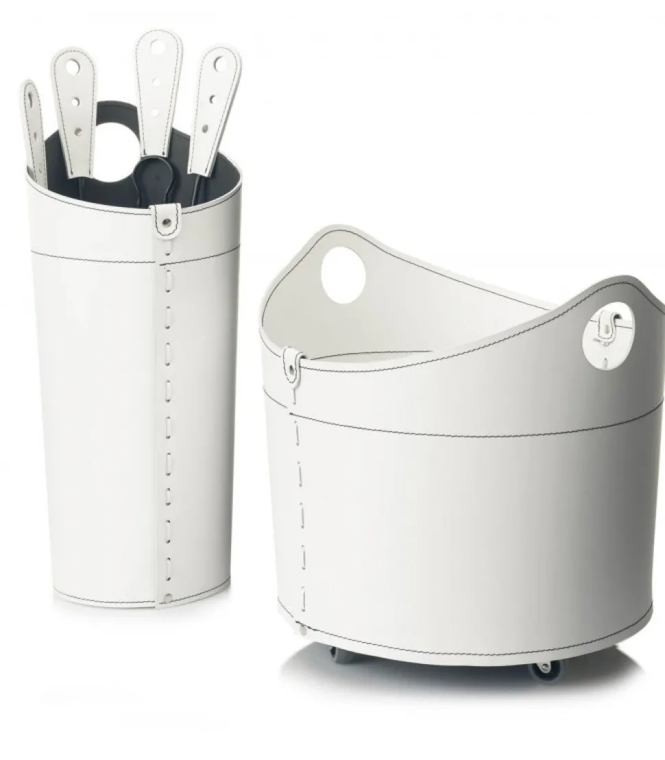 Portaoggetti Cadin In Cuoio Cucito A Mano