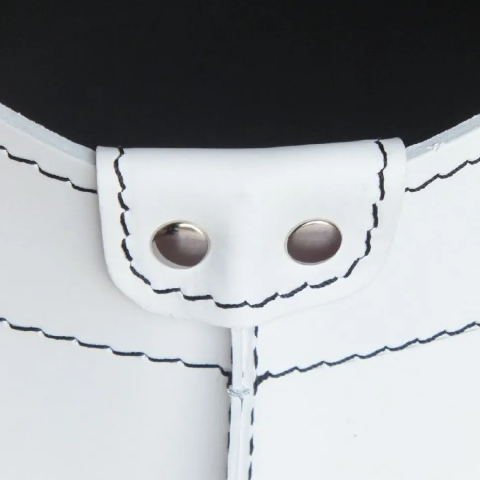 Portaoggetti Fabia In Cuoio Cucito A Mano