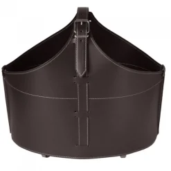 Portaoggetti Fabia In Cuoio Cucito A Mano