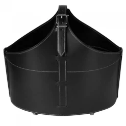 Portaoggetti Fabia In Cuoio Cucito A Mano