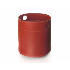 Portaoggetti Giro In Cuoio Cucito A Mano