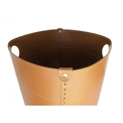 Portaoggetti Giro In Cuoio Cucito A Mano