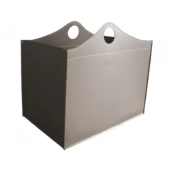 Portaoggetti Woodbag In Cuoio Cucito A Mano