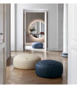 Pouf Plisse, 100% Made In Italy.