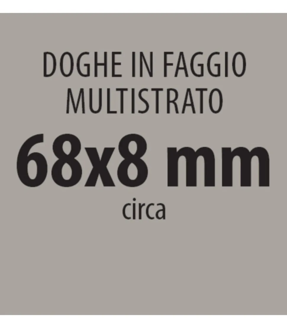 Rete A Doghe In Faggio Fissa, Singola E Matrimoniale Con Regolatori Di Portanza