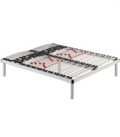 Rete Ortopedica Singola E Matrimoniale Il Legno Con Doghe In Faggio E Regolatore Di Portanza