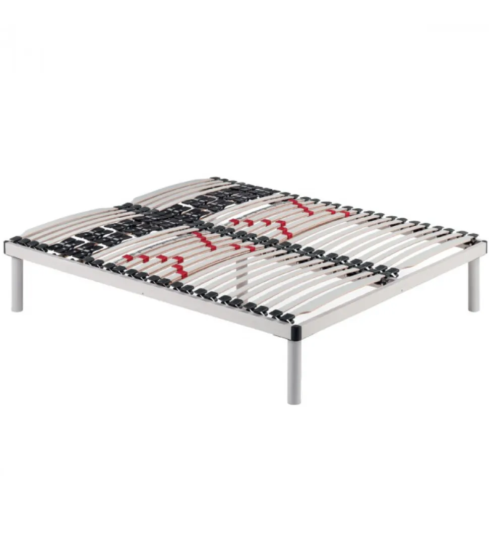 Rete Ortopedica Singola E Matrimoniale Il Legno Con Doghe In Faggio E Regolatore Di Portanza