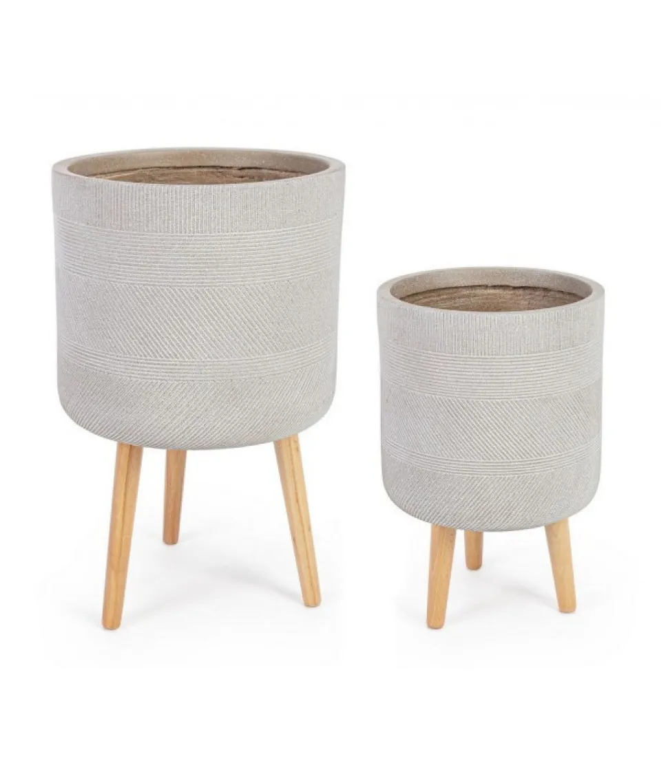 Rigo To Sedi 2 Vasi Con Treppiede