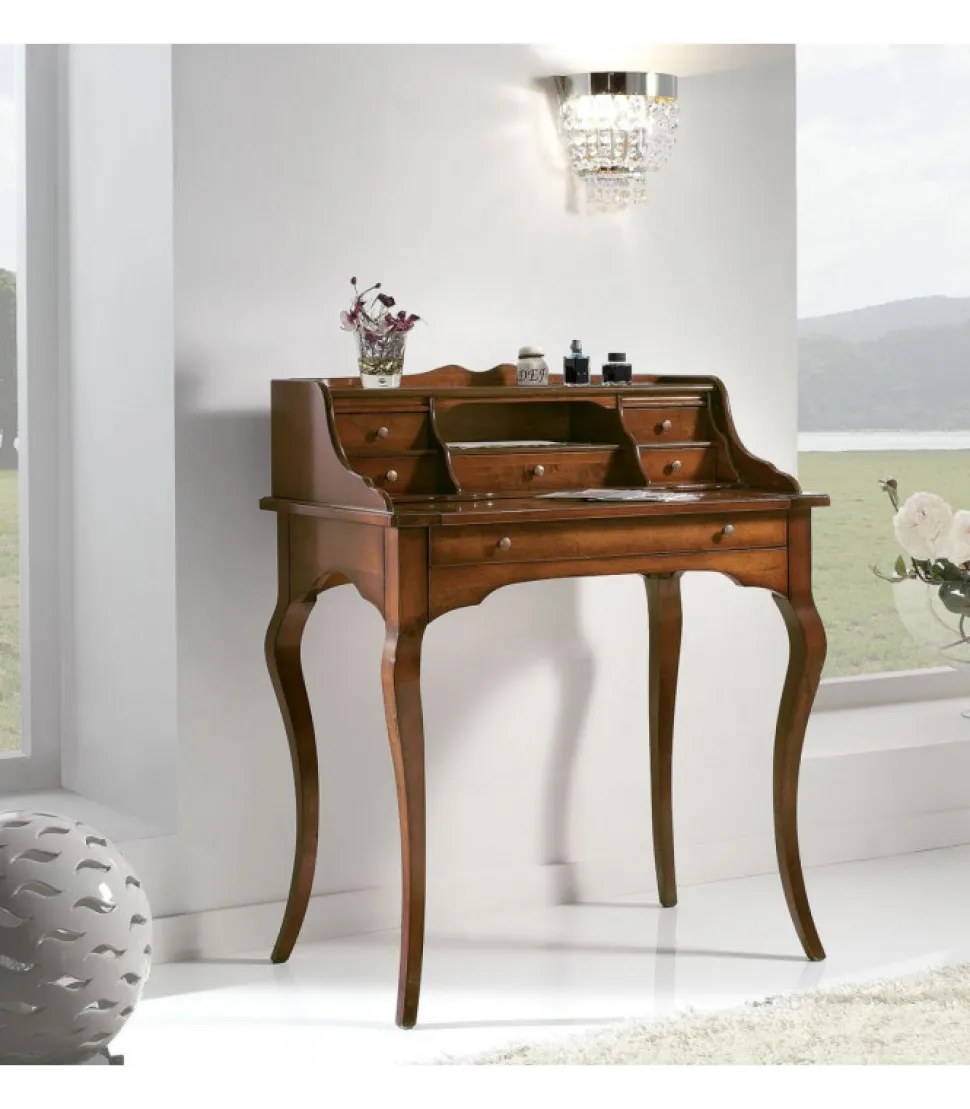 Scrittoio Donatello In Massello Tinto Noce