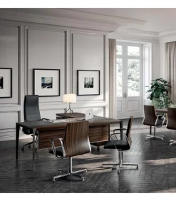 Scrivania Angolare X9, 100% Made In Italy.