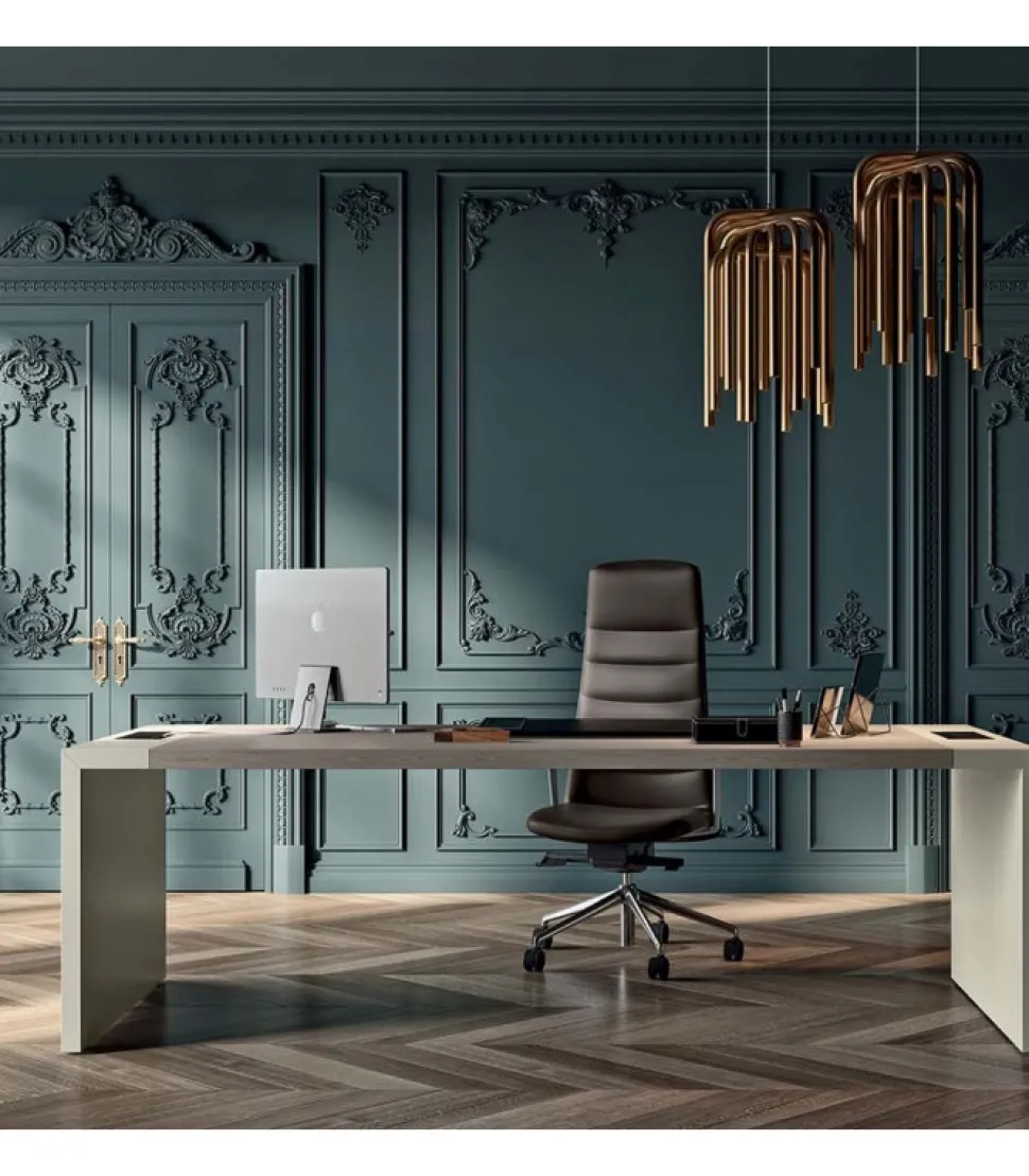 Scrivania Direzionale E10, 100% Made In Italy.