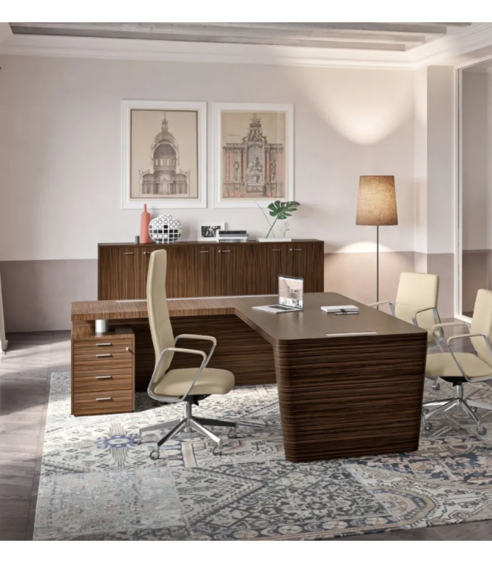 Scrivania X10 Angolare, 100% Made In Italy.