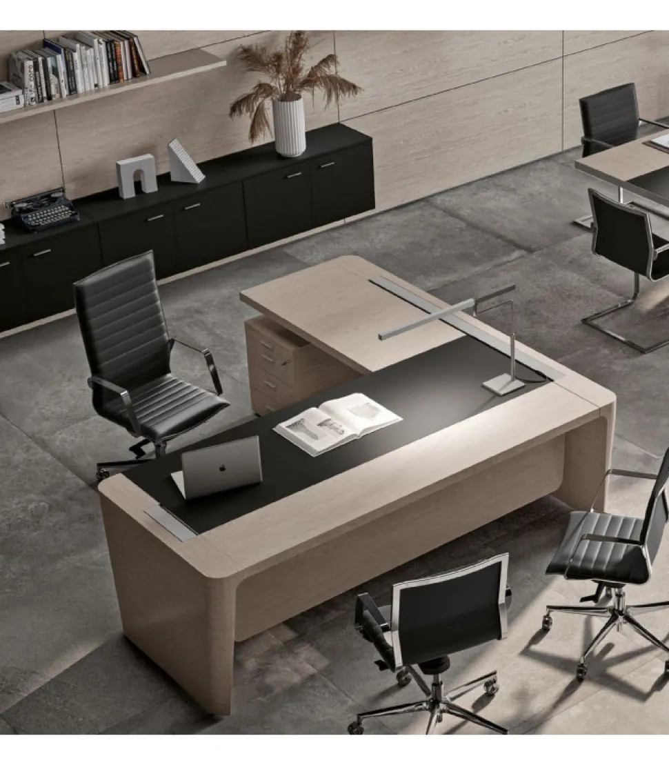 Scrivania X10 Angolare, 100% Made In Italy.