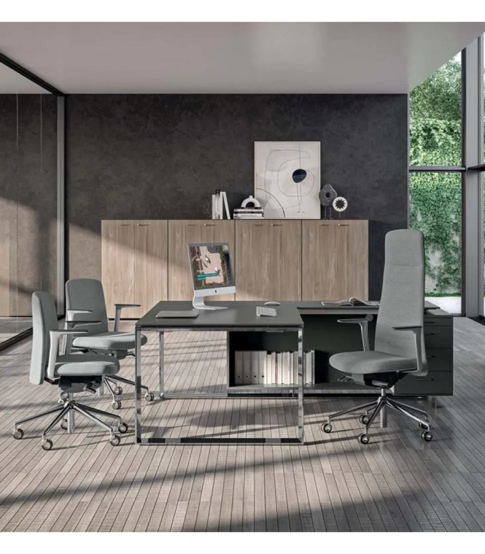 Scrivania X7 Angolare, 100% Made In Italy.