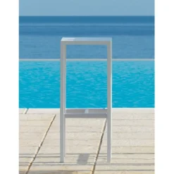 Seaside Sg Sgabello In Acciaio Zincato