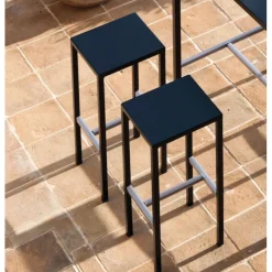 Seaside Sg Sgabello In Acciaio Zincato