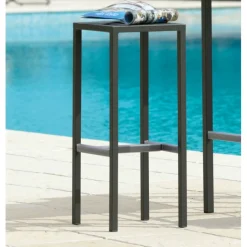 Seaside Sg Sgabello In Acciaio Zincato