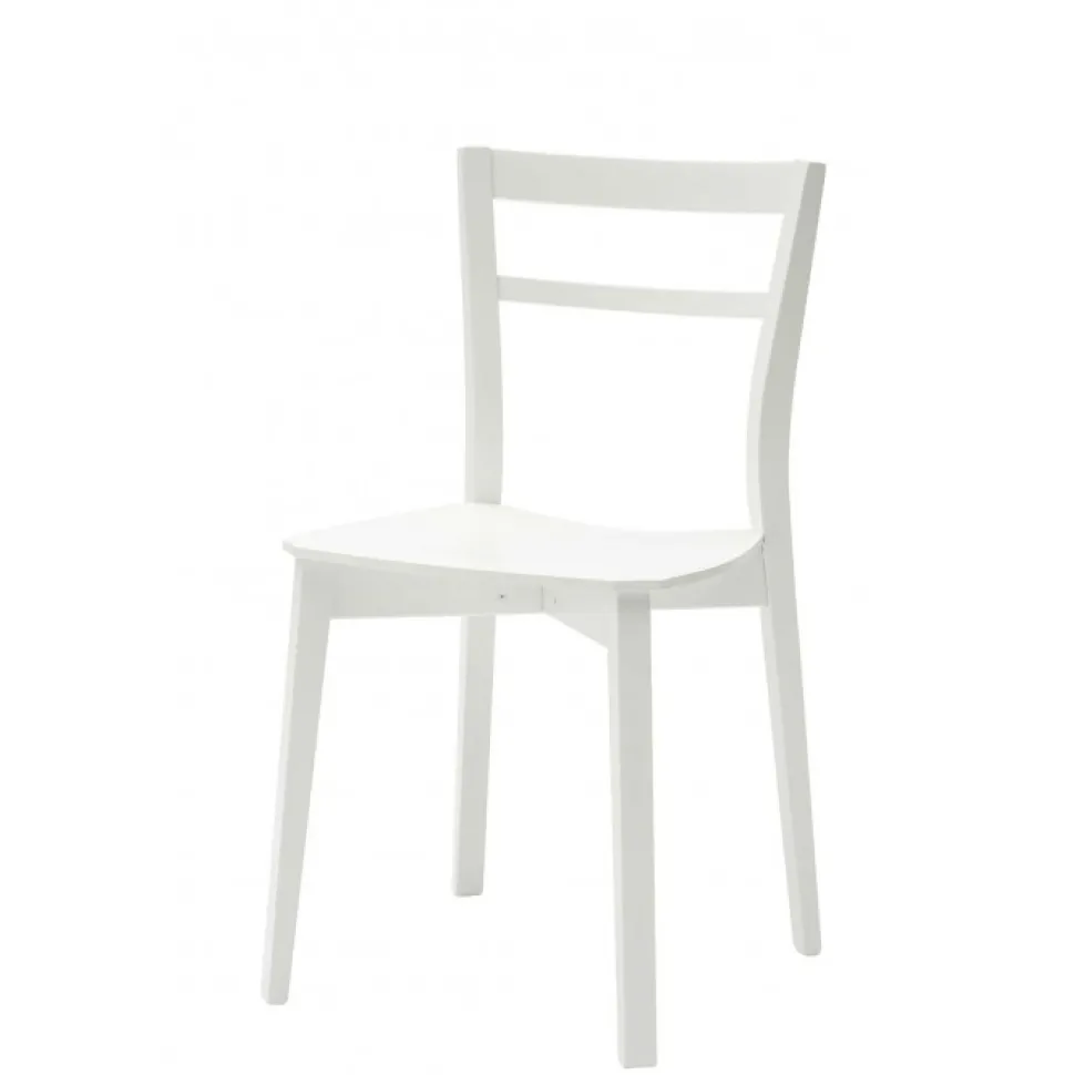 Sedia Alberta Con Sedile Legno