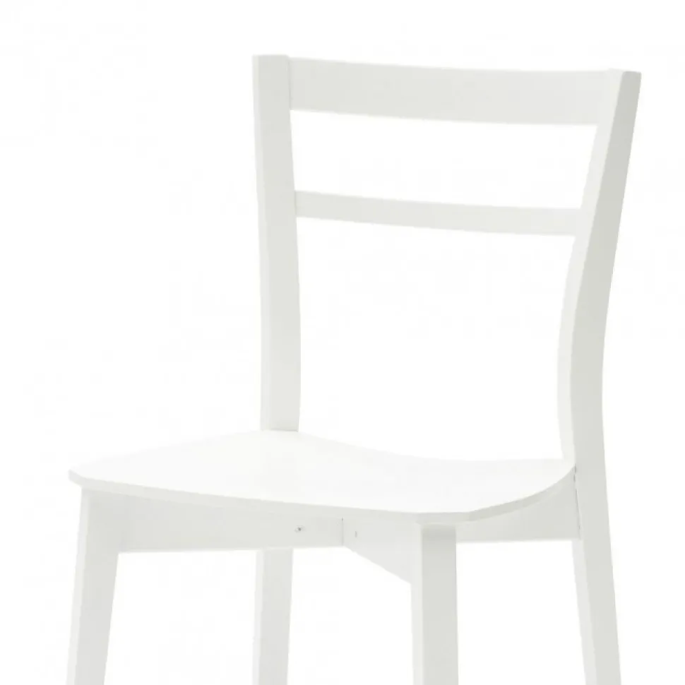 Sedia Alberta Con Sedile Legno