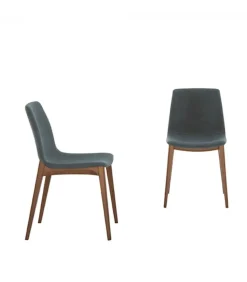 Sedia Aralia Con Gambe In Legno.