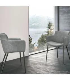 Sedia Carol Imbottita E Rivestita.