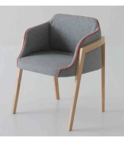 Sedia Chevalet Bl Con Ampia Seduta.