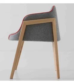 Sedia Chevalet Bl Con Ampia Seduta.