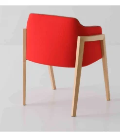 Sedia Chevalet Bl Con Ampia Seduta.