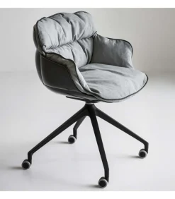 Sedia Choppy Ur Con Seduta Girevole In Tecnopolimero Rivestito.