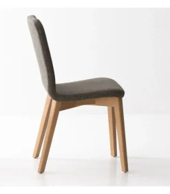 Sedia Cloe 5, Con Gambe In Legno.