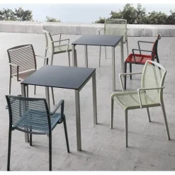 Sedia Con Braccioli Avenica In Tecnopolimero Bi-Materiale