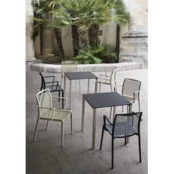 Sedia Con Braccioli Avenica In Tecnopolimero Bi-Materiale