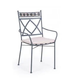 Sedia Con Braccioli Con Cuscino Berkley